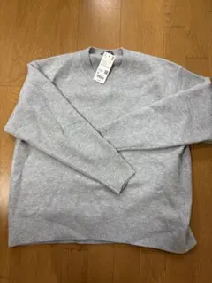 UNIQLO ライトグレー ニットセーター XL スフレヤーン