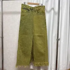 美品 Y's リネン混 変形ワイドパンツ カーキ サイズ2*QD578 - メルカリ