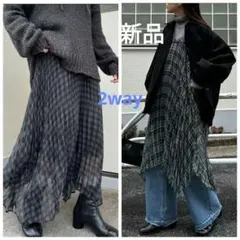 最安値！新品CIAOPANIC TYPY2wayヘムプリーツチェックスカート