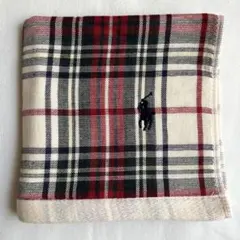 Ralph Lauren　ウォッシュタオル　チェック柄　白　オシャレ　ブランド