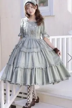 axes femme Chalmiereフリルロングワンピース（ピンク） - メルカリ