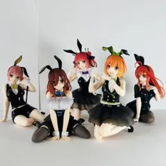 五等分の花嫁 Desktop Cuteフィギュア バニーver. 5体【開封済】