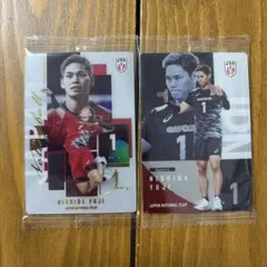 西田有志 レア ノーマル 2枚セット バレーボール男子日本代表 2026