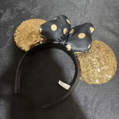 ミニーマウス風カチューシャ ゴールド