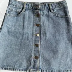 デニムボタンフロントミニスカートEPiジーンズ