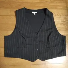 ストライプ ノースリーブベスト EUR XL