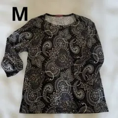 花柄五分袖チュニック Lサイズ - メルカリ