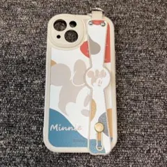 iPhone 14用 ディズニー ケース ストラップ付き