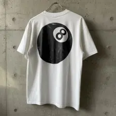 90s Eight Ball“stussy元ネタ“Tシャツ 8ボール ホワイト
