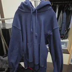 ネイビー フード付き パーカー　GU