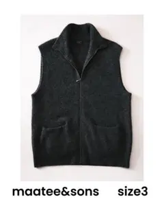 maatee&sons l俺のちゃんちゃんこ l カシミアジップベスト【完売品】