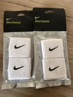 バスのぼり様 専用　 NIKE リストバンド ホワイト　2個セット