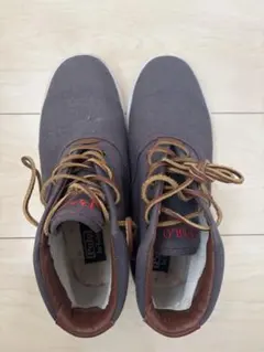 Polo Ralph Lauren ネイビー　ハイカットスニーカー　キャンバス