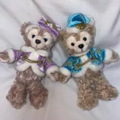 カラーオブクリスマス　ダッフィー　シェリーメイ　ぬいぐるみバッジ