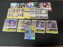 ワンピースカード　黒　黄色　ゲッコーモリア　デッキパーツ＋新弾リーダー全種