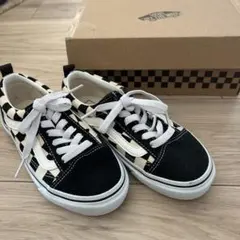 【新品未使用】 20センチ　オースドスクール　vans バンズ　黒　白