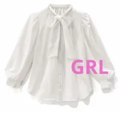 GRL 2Wayボウタイバンドカラーブラウス M
