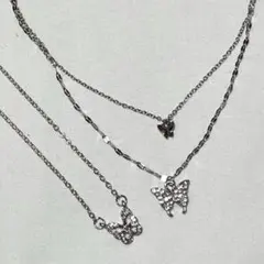 ネックレス 蝶々 2個セット