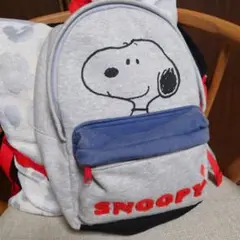 【SNOOPY】Peanut　子供用リュック　スウェット生地　グレーのサムネイル