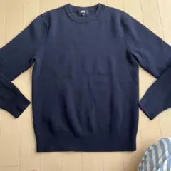 ユニクロ　メンズ クールネックセーター