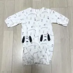 PEANUTS スヌーピー ロンパース 50-70cm