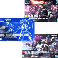HG ザクⅡ+ ネモ (ユニコーンデザートカラー) + Zガンダム　UC0088
