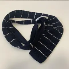 green label relaxingニットタイ ネイビー ストライプ 美品