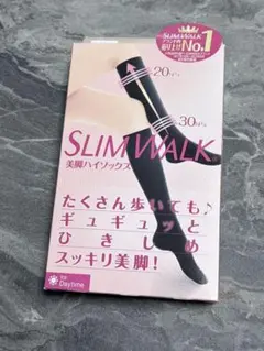 【新品未開封】 SLIMWALK 美脚ハイソックス S~M ブラック