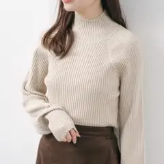 新品【Kastane】ハイネックリブニット　カスタネ　長袖セーター