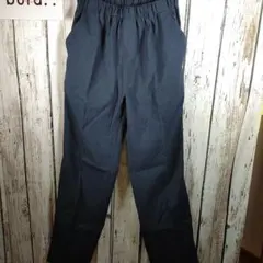パンツ　ズボン　ネイビー　ノーブランド　フルレングス　かりゆし風　ウエストゴム