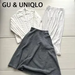 GU UNIQLO ニット スカート 3点セット Sサイズ