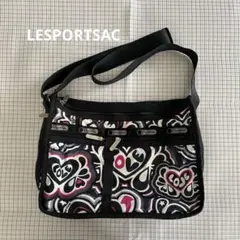 LESPORTSAC レスポートサック ハート柄 ナイロン ショルダーバッグ