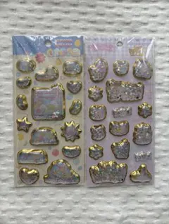 すみっコぐらし リラックマ キラッとぷくぷくエアーシール 2種