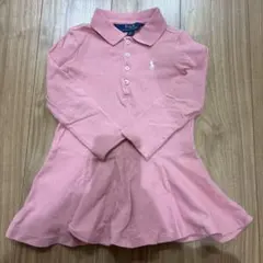Ralph Lauren ピンク プリーツワンピース 12M - メルカリ