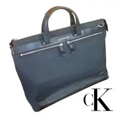 【美品】CK Calvin Klein イーブン 2WAY ビジネスバッグ