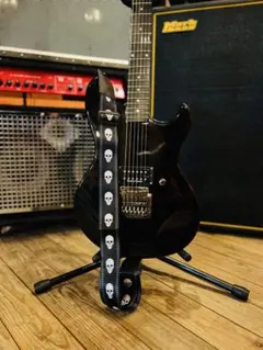 スカルデザイン ギター用ストラップ