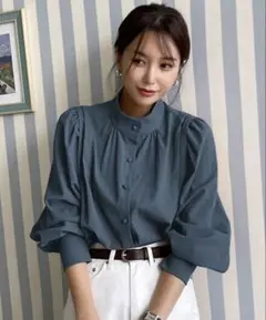 Dazy ダークグリーン ボタンアップシャツ