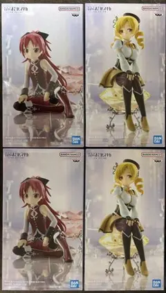 まどか☆マギカ　フィギュア　巴マミ＆佐倉杏子 4点