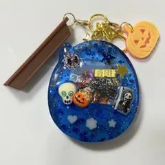 たまご大 ハッピーハロウィン キーホルダー シェイカー 青 ※オーダー不可