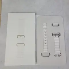 【美品】純正 アップルウォッチ49mm オーシャンバンド　ホワイト