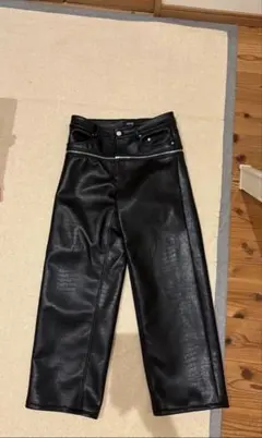 GOAR archiveクロコ ワイドパンツ ブラック L - メルカリ