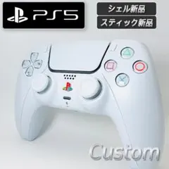 【シェル新品】L45 PS5 デュアルセンス 純正 ホワイトカスタム