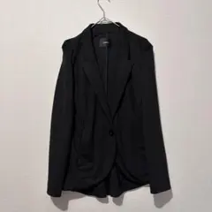 MURUA ムルーア　黒ブラック テーラードジャケット　パフスリーブ