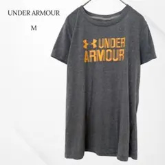 アンダーアーマー　Tシャツ　半袖　グレー　M プリント　ロゴ　カジュアル