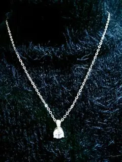 新品1粒ダイヤ2Ctデザインネックレス