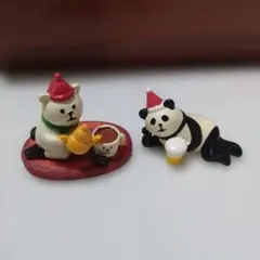 デコレ コンコンブル クリスマス 置物 2点セット