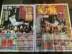 サンスポ スポニチセット 阪神リーグ優勝号外