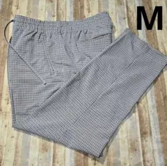 H&M エイチアンドエム チェック柄　パンツ M スラックス ベージュ