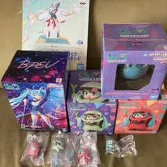 ガンダム45周年✕初音ミク フィギュア4種　スピーカー　アクスタ　ガチャ4種