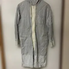 COMME CA ISM フード付きロングブルゾン グレー 9号